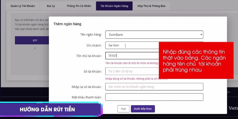 Điều kiện cần tuân thủ khi rút tiền trên VNLOTO